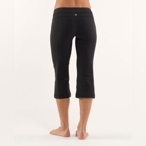 New Lululemon Reversible Groove Crop Pants Black Size 6